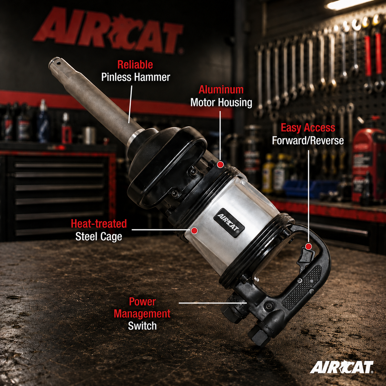 AIRCAT 1994 – 1” x 8” super duty impact wrench - Image 2