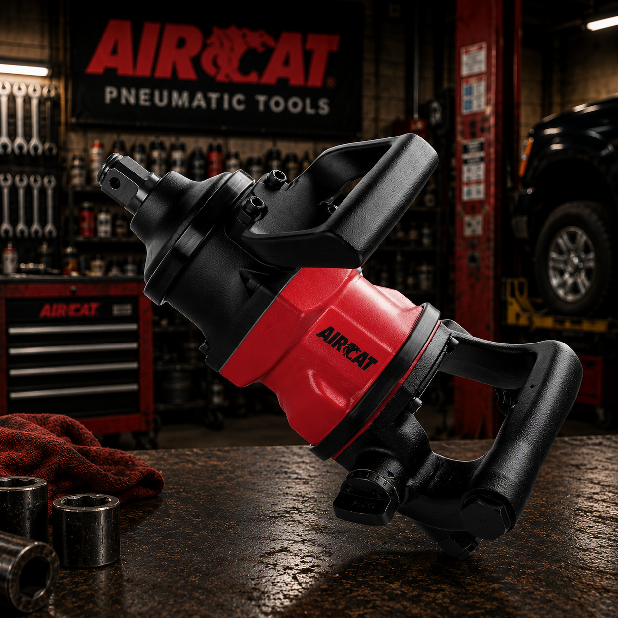 AIRCAT 1997AH – 1” x 8” Angled handle lightweight impact wrench - Image 2