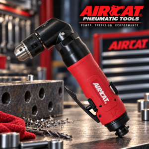 AIRCAT 4337  /  0.75 HP 3/8”  Angled drill /  Keyed