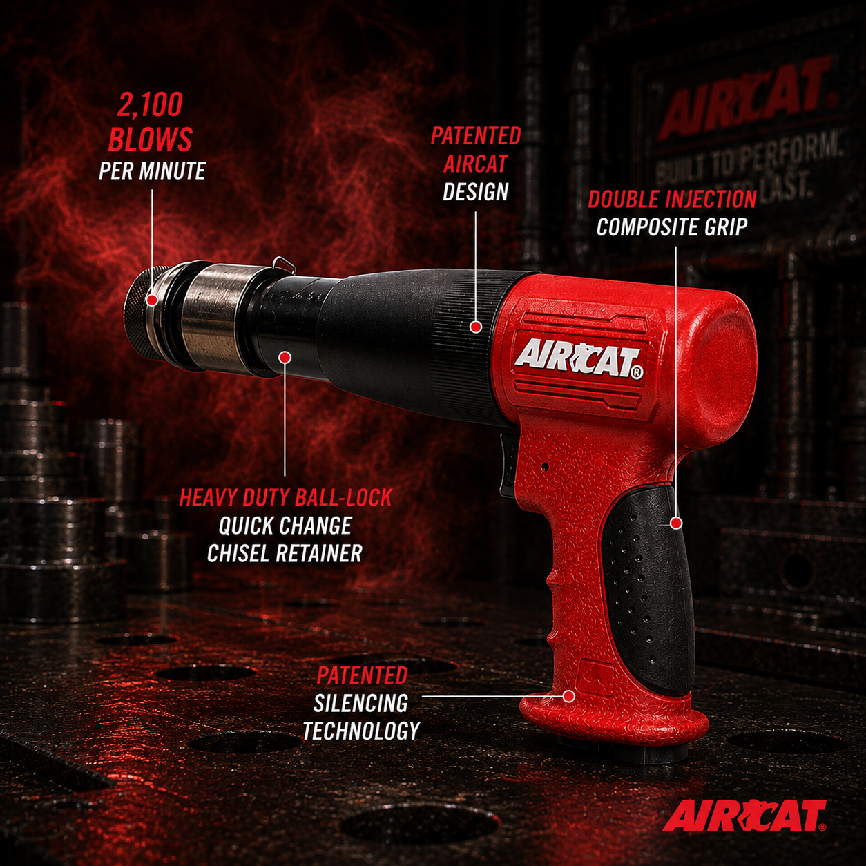 AIRCAT 5200-A / 0.401 shank / composite long stroke hammer kit - Image 2