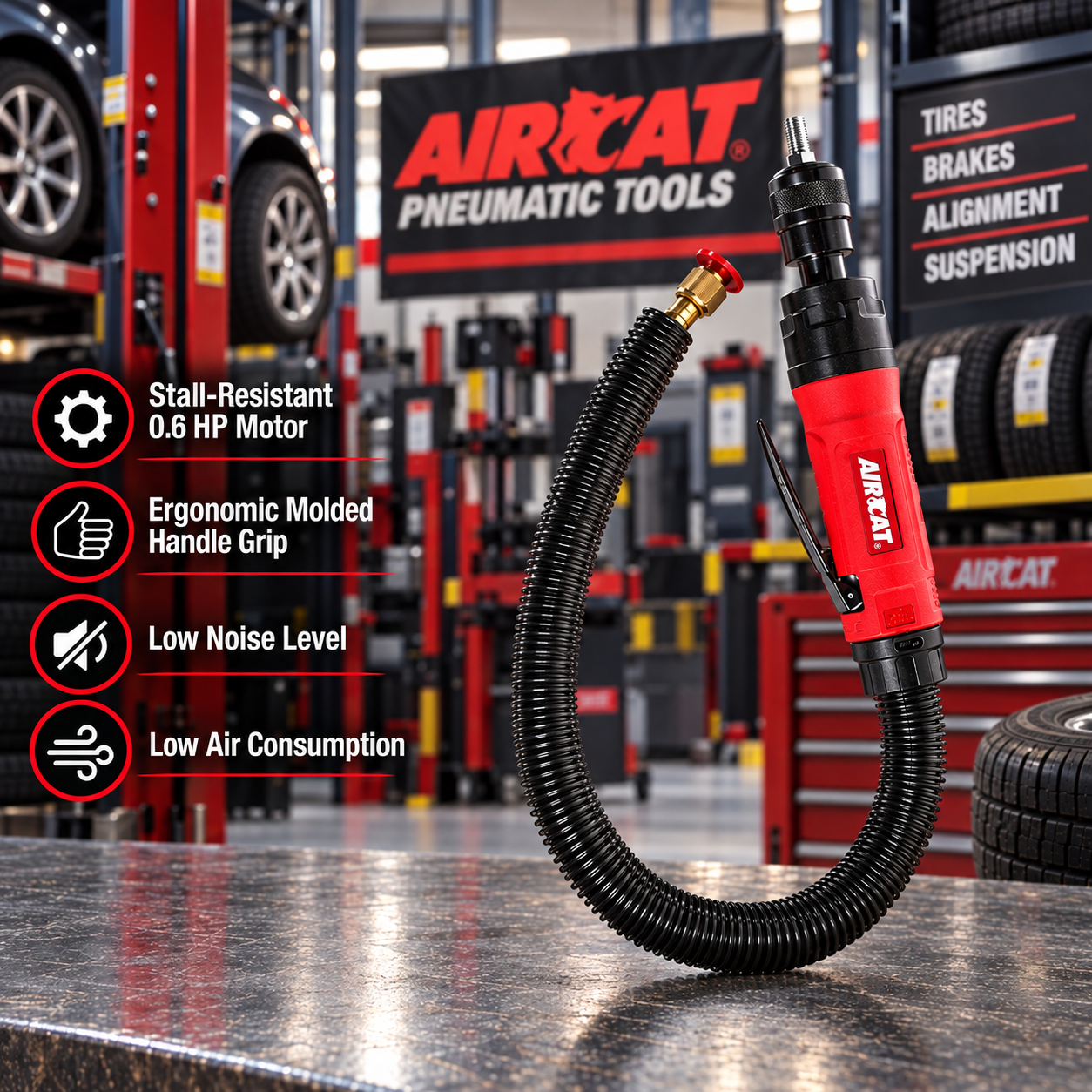 AIRCAT 6402 / composite tyre buffer / 2,600 rpm - Image 3