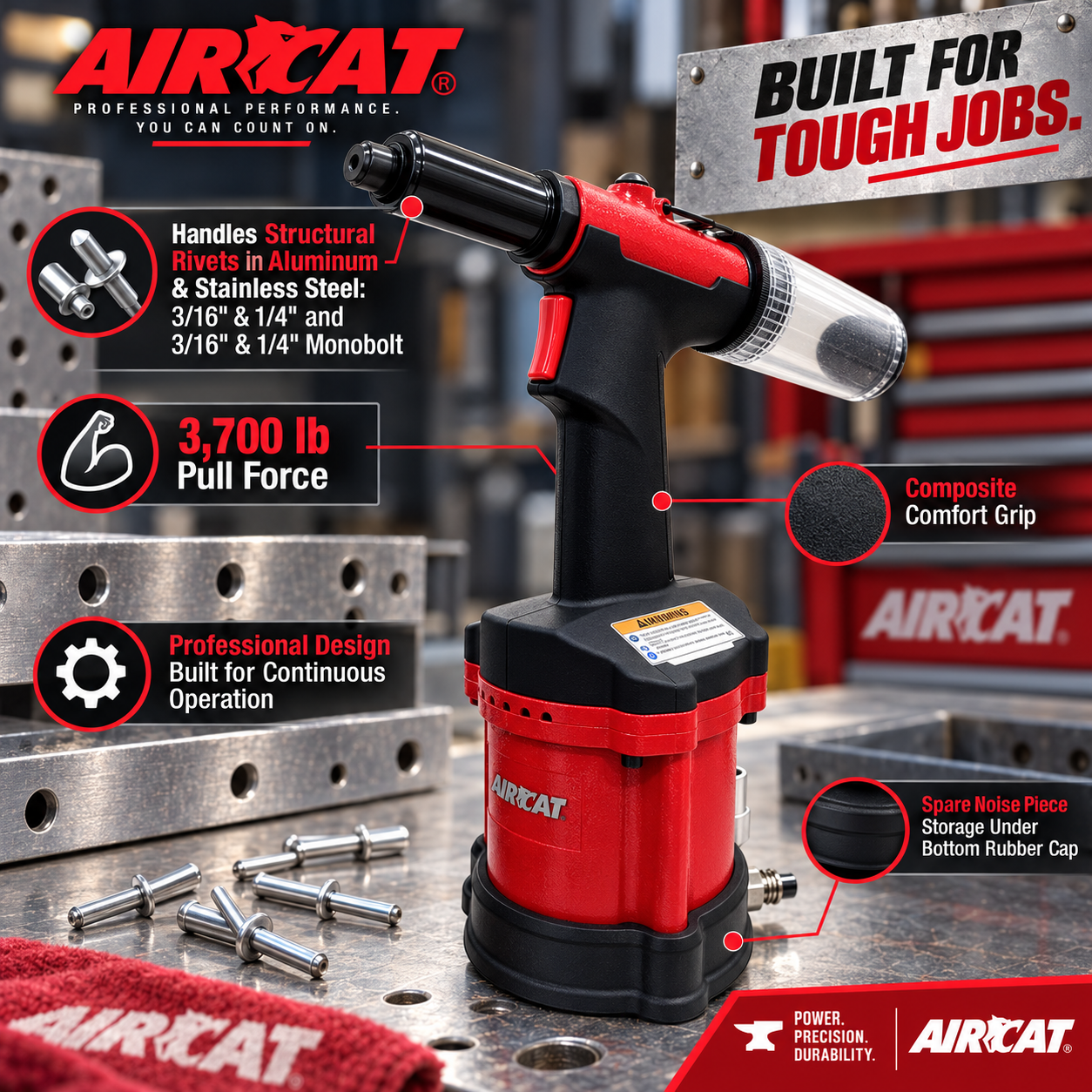 AIRCAT 6420 - ¼” capacity riveter - Image 2