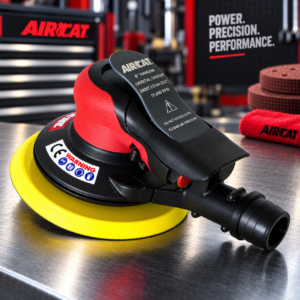 AIRCAT 6700-6-336SV  /  6” palm sander / self generating vacuum / 5 mm orbit