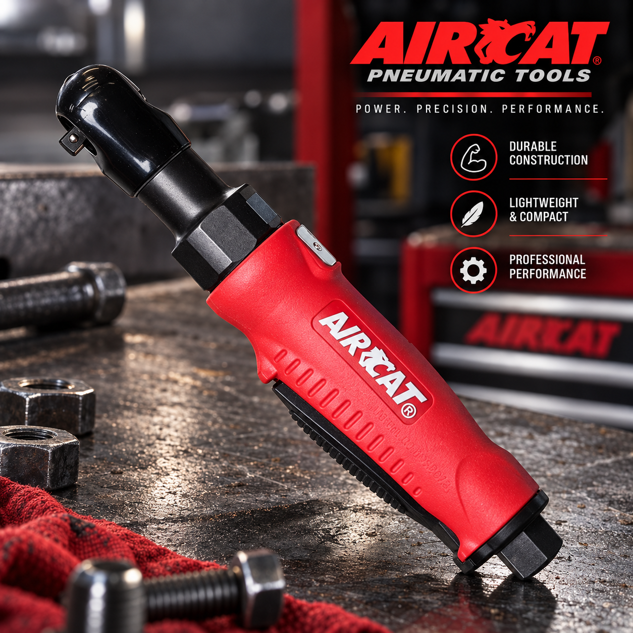 AIRCAT 801 - 3/8″ composite mini ratchet