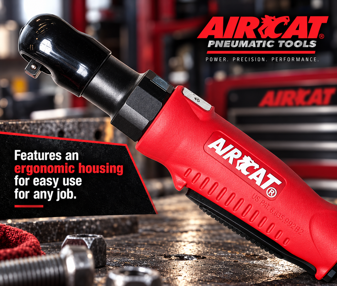 AIRCAT 801 - 3/8″ composite mini ratchet - Image 3